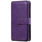 For Samsung Galaxy S20 5G Multifunctional Magnetic Copper Buckle Horizontal Flip Solid Color Leather Case with 10 Card Slots & Wallet & Holder & Photo Frame(Purple) - 2