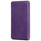 For Samsung Galaxy S20 5G Multifunctional Magnetic Copper Buckle Horizontal Flip Solid Color Leather Case with 10 Card Slots & Wallet & Holder & Photo Frame(Purple) - 3