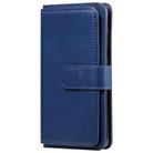 For Samsung Galaxy S20 5G Multifunctional Magnetic Copper Buckle Horizontal Flip Solid Color Leather Case with 10 Card Slots & Wallet & Holder & Photo Frame(Dark Blue) - 2