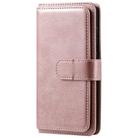 For Samsung Galaxy S20 5G Multifunctional Magnetic Copper Buckle Horizontal Flip Solid Color Leather Case with 10 Card Slots & Wallet & Holder & Photo Frame(Rose Gold) - 2