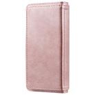 For Samsung Galaxy S20 5G Multifunctional Magnetic Copper Buckle Horizontal Flip Solid Color Leather Case with 10 Card Slots & Wallet & Holder & Photo Frame(Rose Gold) - 3