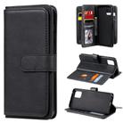 For Samsung Galaxy A81 / Note 10 Lite Multifunctional Magnetic Copper Buckle Horizontal Flip Solid Color Leather Case with 10 Card Slots & Wallet & Holder & Photo Frame(Black) - 1