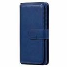 For Samsung Galaxy A81 / Note 10 Lite Multifunctional Magnetic Copper Buckle Horizontal Flip Solid Color Leather Case with 10 Card Slots & Wallet & Holder & Photo Frame(Dark Blue) - 2