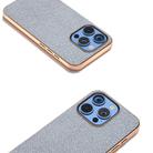 For iPhone 16 Pro Nano Plating Diamond Texture Phone Case(Black) - 3