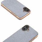 For iPhone 16 Plus Nano Plating Diamond Texture Phone Case(Black) - 3