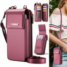 For Samsung Z Fold Series CaseMe Me50 Mini Lanyard Universal Bag(Wine Red) - 2