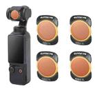 For DJI Osmo Pocket 3 Sunnylife Camera Lens Filter, Filter:4 in 1 ND8-64PL - 1