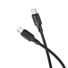 BOROFONE BX113 60W USB-C / Type-C to Type-C Silicone Charging Data Cable, Length:2m(Black) - 2