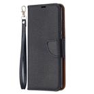 For Samsung Galaxy Note20 Litchi Texture Pure Color Horizontal Flip Leather Case with Holder & Card Slots & Wallet & Lanyard(Black) - 2