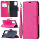 For Samsung Galaxy Note20 Litchi Texture Pure Color Horizontal Flip Leather Case with Holder & Card Slots & Wallet & Lanyard(Rose Red) - 1