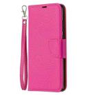For Samsung Galaxy Note20 Litchi Texture Pure Color Horizontal Flip Leather Case with Holder & Card Slots & Wallet & Lanyard(Rose Red) - 2
