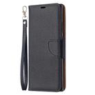 For Samsung Galaxy Note20 Ultra Litchi Texture Pure Color Horizontal Flip Leather Case with Holder & Card Slots & Wallet & Lanyard(Black) - 2