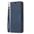 For Samsung Galaxy Note20 Ultra Litchi Texture Pure Color Horizontal Flip Leather Case with Holder & Card Slots & Wallet & Lanyard(Blue) - 2