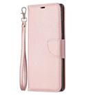 For Samsung Galaxy Note20 Ultra Litchi Texture Pure Color Horizontal Flip Leather Case with Holder & Card Slots & Wallet & Lanyard(Rose Gold) - 2