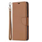 For Samsung Galaxy Note20 Ultra Litchi Texture Pure Color Horizontal Flip Leather Case with Holder & Card Slots & Wallet & Lanyard(Brown) - 2