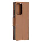 For Samsung Galaxy Note20 Ultra Litchi Texture Pure Color Horizontal Flip Leather Case with Holder & Card Slots & Wallet & Lanyard(Brown) - 3