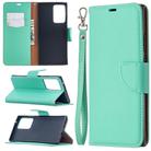 For Samsung Galaxy Note20 Ultra Litchi Texture Pure Color Horizontal Flip Leather Case with Holder & Card Slots & Wallet & Lanyard(Green) - 1