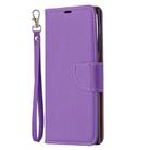 For Samsung Galaxy Note20 Ultra Litchi Texture Pure Color Horizontal Flip Leather Case with Holder & Card Slots & Wallet & Lanyard(Purple) - 2