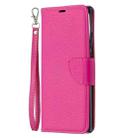 For Samsung Galaxy Note20 Ultra Litchi Texture Pure Color Horizontal Flip Leather Case with Holder & Card Slots & Wallet & Lanyard(Rose Red) - 1