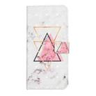 For Samsung Galaxy A06 4G Oil Embossed 3D Drawing Leather Phone Case(Triangular Marble) - 3