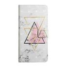 For Samsung Galaxy A16 5G Oil Embossed 3D Drawing Leather Phone Case(Triangular Marble) - 3