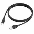 BOROFONE BX113 3A USB to USB-C / Type-C Silicone Charging Data Cable, Length:1m(Black) - 3