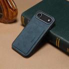 For iPhone 17 Air Denior D08 PU Single Card Slot Holder Phone Case(Blue) - 2