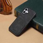 For iPhone 17 Denior D09 PU Dual Card Slot Back Cover Phone Case(Black) - 2