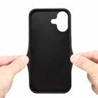 For iPhone 17 Denior D09 PU Dual Card Slot Back Cover Phone Case(Brown) - 3