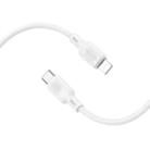 BOROFONE BX113 PD 27W USB-C / Type-C to 8 Pin Silicone Charging Data Cable, Length:1m(White) - 3