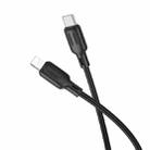 BOROFONE BX113 PD 27W USB-C / Type-C to 8 Pin Silicone Charging Data Cable, Length:2m(Black) - 2