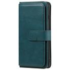 For iPhone 8 Plus & 7 Plus Multifunctional Magnetic Copper Buckle Horizontal Flip Solid Color Leather Case with 10 Card Slots & Wallet & Holder & Photo Frame(Dark Green) - 2