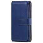 For iPhone 8 Plus & 7 Plus Multifunctional Magnetic Copper Buckle Horizontal Flip Solid Color Leather Case with 10 Card Slots & Wallet & Holder & Photo Frame(Dark Blue) - 2