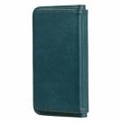 For iPhone 8 & 7 Multifunctional Magnetic Copper Buckle Horizontal Flip Solid Color Leather Case with 10 Card Slots & Wallet & Holder & Photo Frame(Dark Green) - 3