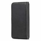 For iPhone 8 & 7 Multifunctional Magnetic Copper Buckle Horizontal Flip Solid Color Leather Case with 10 Card Slots & Wallet & Holder & Photo Frame(Black) - 3