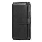 For iPhone XS Max Multifunctional Magnetic Copper Buckle Horizontal Flip Solid Color Leather Case with 10 Card Slots & Wallet & Holder & Photo Frame(Black) - 2