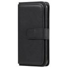 For iPhone 11 Pro Multifunctional Magnetic Copper Buckle Horizontal Flip Solid Color Leather Case with 10 Card Slots & Wallet & Holder & Photo Frame(Black) - 2