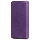 For iPhone 11 Pro Multifunctional Magnetic Copper Buckle Horizontal Flip Solid Color Leather Case with 10 Card Slots & Wallet & Holder & Photo Frame(Purple) - 3