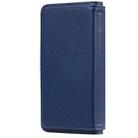 For iPhone 11 Multifunctional Magnetic Copper Buckle Horizontal Flip Solid Color Leather Case with 10 Card Slots & Wallet & Holder & Photo Frame(Dark Blue) - 3
