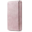 For iPhone 11 Multifunctional Magnetic Copper Buckle Horizontal Flip Solid Color Leather Case with 10 Card Slots & Wallet & Holder & Photo Frame(Rose Gold) - 3