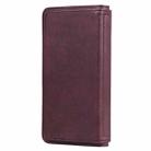 For iPhone 11 Pro Max Multifunctional Magnetic Copper Buckle Horizontal Flip Solid Color Leather Case with 10 Card Slots & Wallet & Holder & Photo Frame(Wine Red) - 3