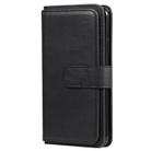 For iPhone 11 Pro Max Multifunctional Magnetic Copper Buckle Horizontal Flip Solid Color Leather Case with 10 Card Slots & Wallet & Holder & Photo Frame(Black) - 2
