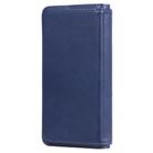 For iPhone 11 Pro Max Multifunctional Magnetic Copper Buckle Horizontal Flip Solid Color Leather Case with 10 Card Slots & Wallet & Holder & Photo Frame(Dark Blue) - 3