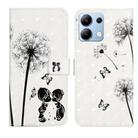 For Redmi Note 13 4G Oil Embossed 3D Drawing Leather Phone Case(Couple Dandelion) - 1