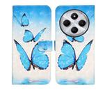 For Redmi 14C 4G Oil Embossed 3D Drawing Leather Phone Case(3 Butterflies) - 1