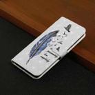 For Redmi 14C 4G Oil Embossed 3D Drawing Leather Phone Case(Blue Feather) - 2