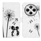 For Redmi 14C 4G Oil Embossed 3D Drawing Leather Phone Case(Couple Dandelion) - 1