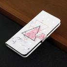 For Redmi 14C 4G Oil Embossed 3D Drawing Leather Phone Case(Triangular Marble) - 2