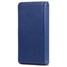 For iPhone 12 / 12 Pro Multifunctional Magnetic Copper Buckle Horizontal Flip Solid Color Leather Case with 10 Card Slots & Wallet & Holder & Photo Frame(Dark Blue) - 3