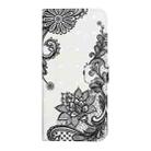 For Xiaomi Poco F6 Pro Oil Embossed 3D Drawing Leather Phone Case(Lace Flower) - 3
